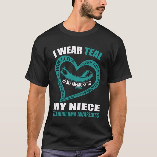 In my memory of my niece SCLERODERMA AWARENESS T-Shirt (Vorderseite)