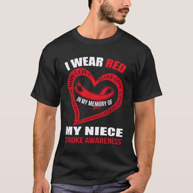 In my memory of my niece STROKE AWARENESS T-Shirt (Vorderseite)
