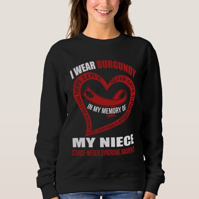 In my memory of my niece STURGE WEBER SYNDROME AWA Sweatshirt (Vorderseite)
