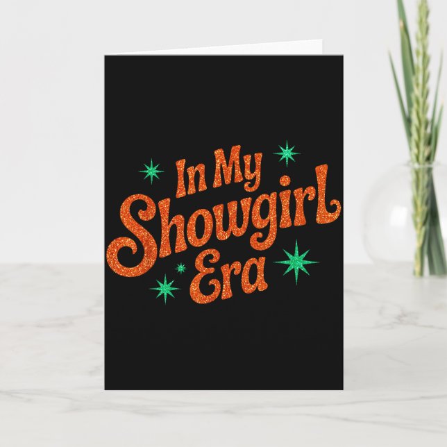 In My Show Girl Era Graphic Tees For Women Girls  Karte (Vorderseite)