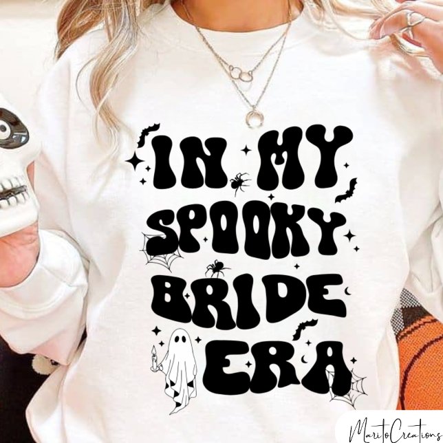 In My Spooky Bride Era, Halloween Bride, Retro  Sweatshirt (Von Creator hochgeladen)