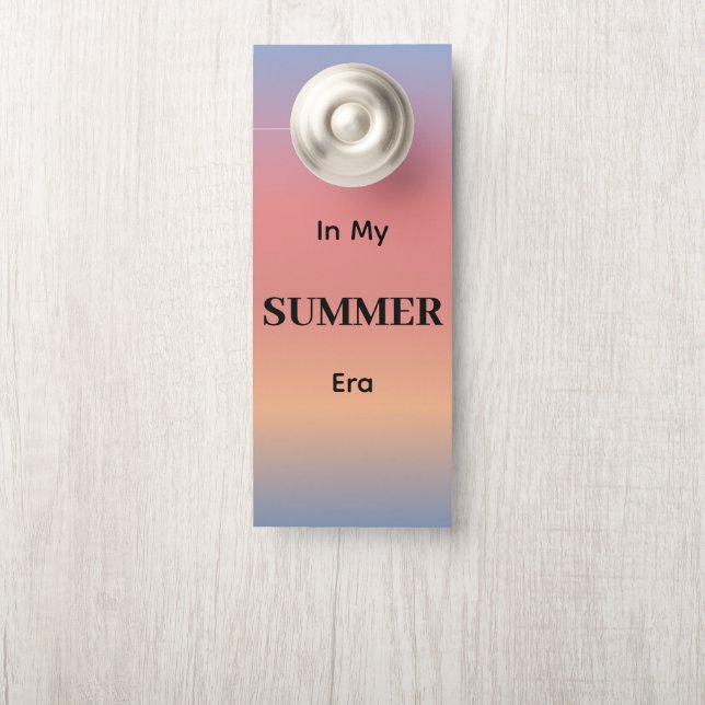 In My Summer Era Gradient Sunrise Color Türanhänger (Auf Knauf)