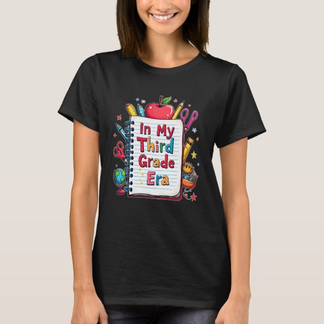 in My Third Grade Era Teacher Kids 3rd Grade Back  T-Shirt (Vorderseite)