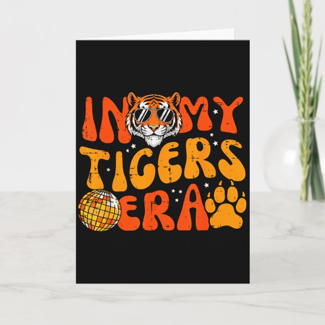 In My Tiger Era Funny Boys Youth Teen Kids Girls M Karte (Vorderseite)