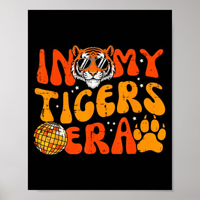 In My Tiger Era Funny Boys Youth Teen Kids Girls M Poster (Vorne)