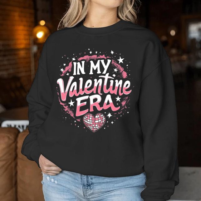 In My Valentine Era Girls Retro Disco Valentines  Sweatshirt (Von Creator hochgeladen)