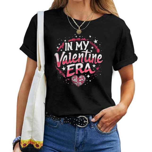 In My Valentine Era Girls Retro Disco Valentines  T-Shirt (Von Creator hochgeladen)