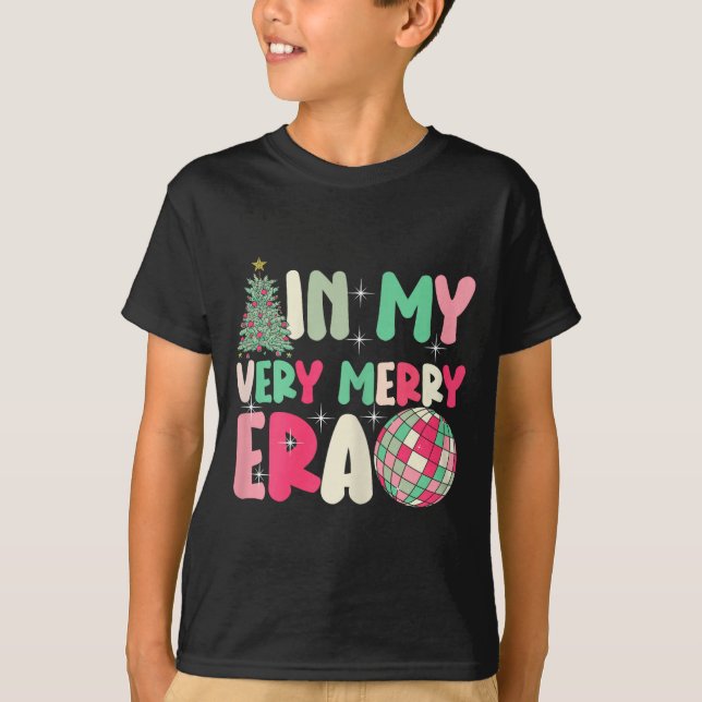 In My Very Merry Era - Cute Groovy Xmas  T-Shirt (Vorderseite)