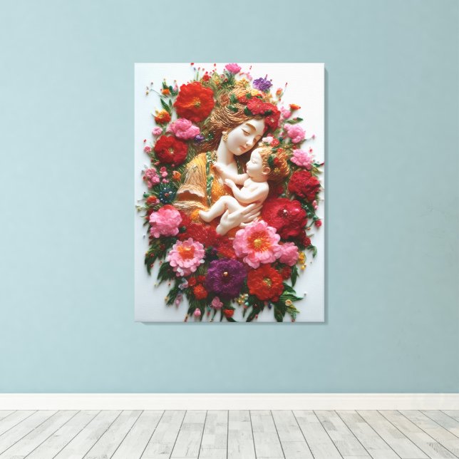 In Nelken ummantelt, Geboren von Gnade Leinwanddruck (Insitu (Holzboden))