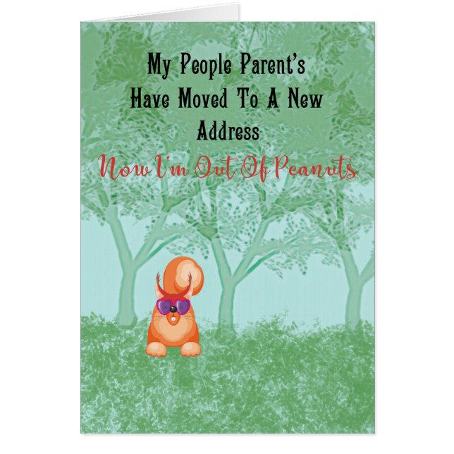 In neue Adresskarte mit Eichhörnchen übertragen (Vorne)