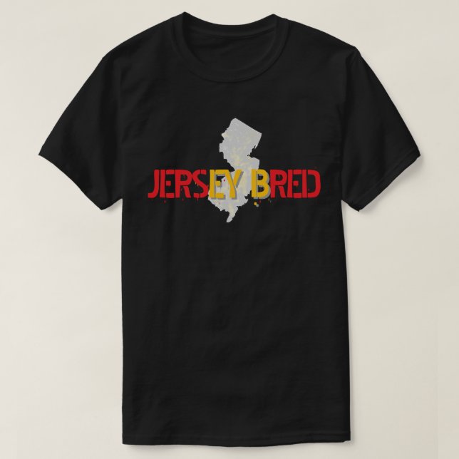 IN NEW JERSEY GEZÜCHTET (Spanisch) T-Shirt (Design vorne)