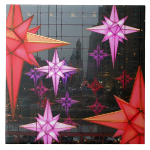 In New York City. Weihnachtsdekoration im Innern Fliese