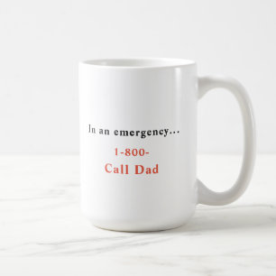 In Notruf 1-800-Call-Vater-Kaffeekocher-Tasse Kaffeetasse