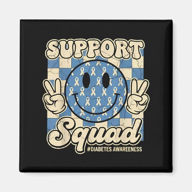 In November We Wear Blue Diabetes Awareness Suprt  Magnet (Vorne)