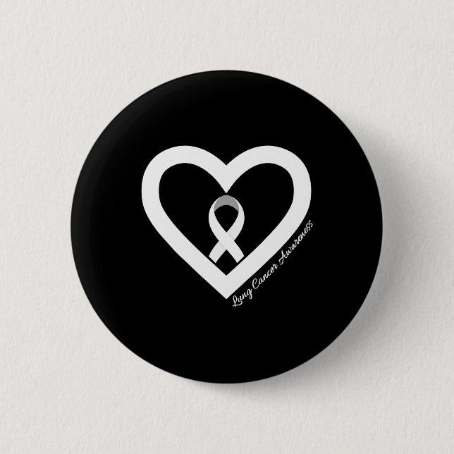 In November We Wear White Lung Cancer Awareness Mo Button (Vorderseite)