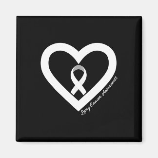 In November We Wear White Lung Cancer Awareness Mo Magnet