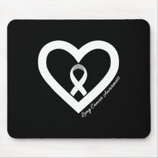 In November We Wear White Lung Cancer Awareness Mo Mousepad