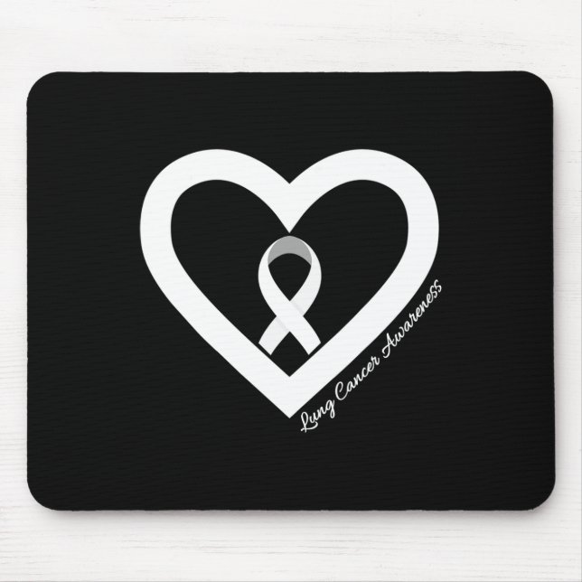 In November We Wear White Lung Cancer Awareness Mo Mousepad (Vorne)