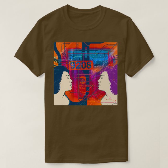 In NY getaucht T-Shirt (Design vorne)