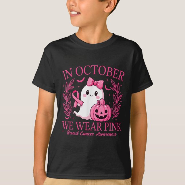 In October We Wear Nk Breast Cancer Awareness Hall T-Shirt (Vorderseite)