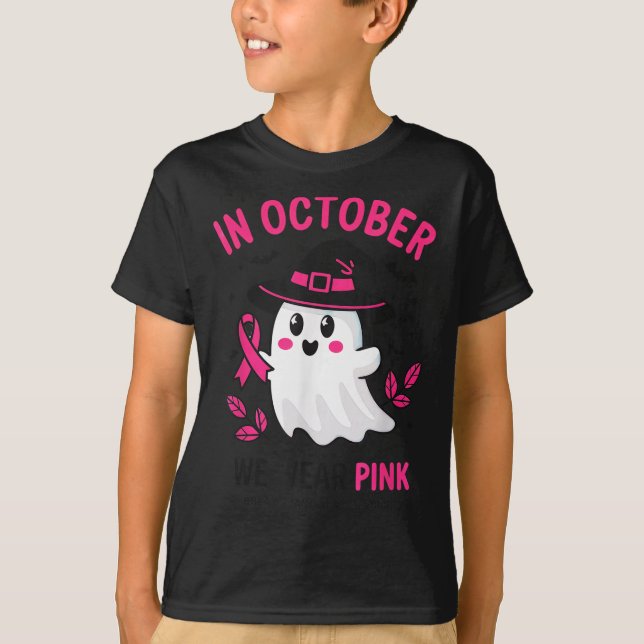 In October We Wear Nk Breast Cancer Awareness Hall T-Shirt (Vorderseite)