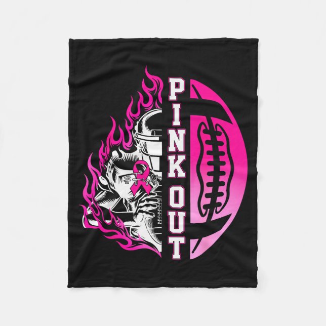 In October We Wear Nk Football Breast Cancer Aware Fleecedecke (Vorderseite)