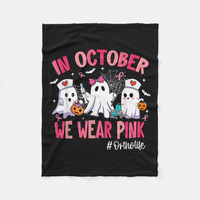 In October We Wear Nk Ortho Life Ortho Nurse Breas Fleecedecke (Vorderseite)