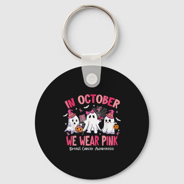 In October We Wear Nk Radiology Breast Cancer  Schlüsselanhänger (Vorderseite)