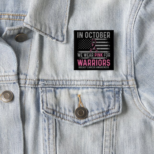 In October we wear pink Button (Beispiel)