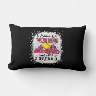 In October we wear pink Softball Breast Cancer Awa Lendenkissen