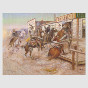 In ohne Knochen von Charles Marion Russell Seidenpapier