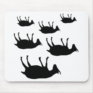 In Ohnmachte fallend Ziegen Mousepad