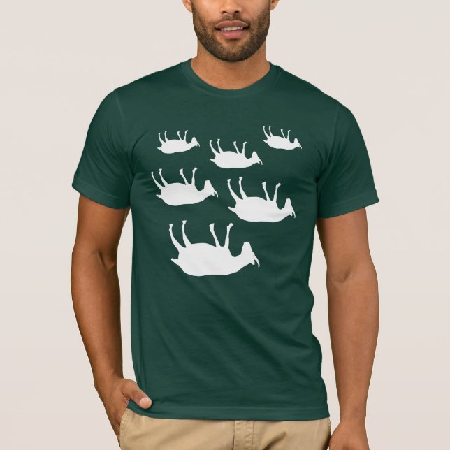 In Ohnmachte fallend Ziegen T-Shirt (Vorderseite)