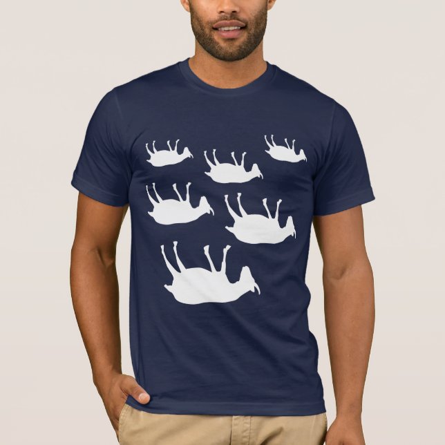In Ohnmachte fallend Ziegen T-Shirt (Vorderseite)