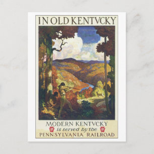 In Old Kentucky Pennsylvania Railroad Postkarte