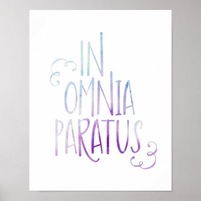 in Omnia Paratus Poster (Vorne)