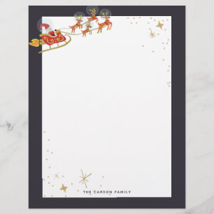 In Orbit Illustration Holiday Foto Stationery Briefbogen