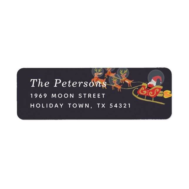 In Orbit Weihnachten Rücksendeadresse (Vorne)