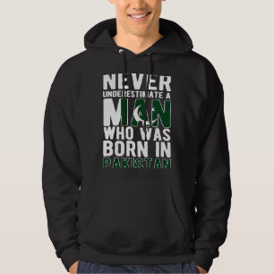 In Pakistan Geborener pakistanischer Mann Flaggenp Hoodie