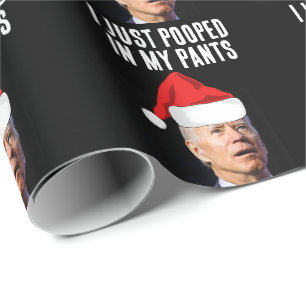 IN PANTS-CHRISTMAS-Wrapping Paper GEKACKT BIDEN Geschenkpapier