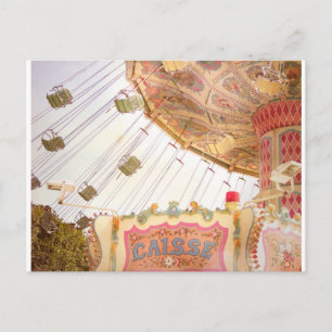In Paris ist Merry-Go-Round Feiertagspostkarte