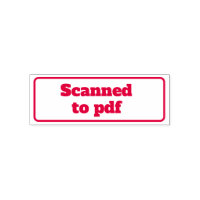 In PDF Business Office-Briefmarke gescannt