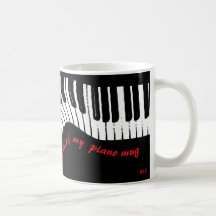 In perfekter Harmonie – Klavier-Design-Kaffeetasse