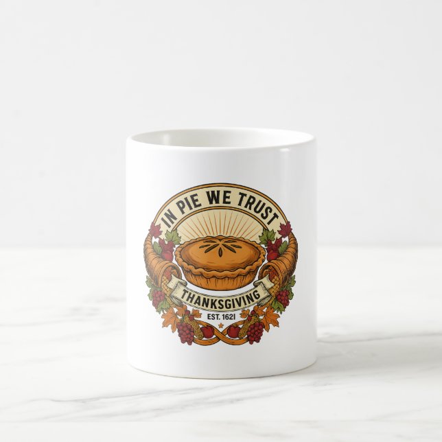 In Pie We Trust Coffee Mug Kaffeetasse (Mittel)