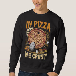 In Pizza krummen wir Halloween-Spooky-Slice-Ghost- Sweatshirt