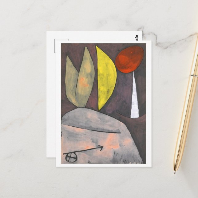 In Position von Paul Klee Postkarte (Vorderseite/Rückseite Beispiel)