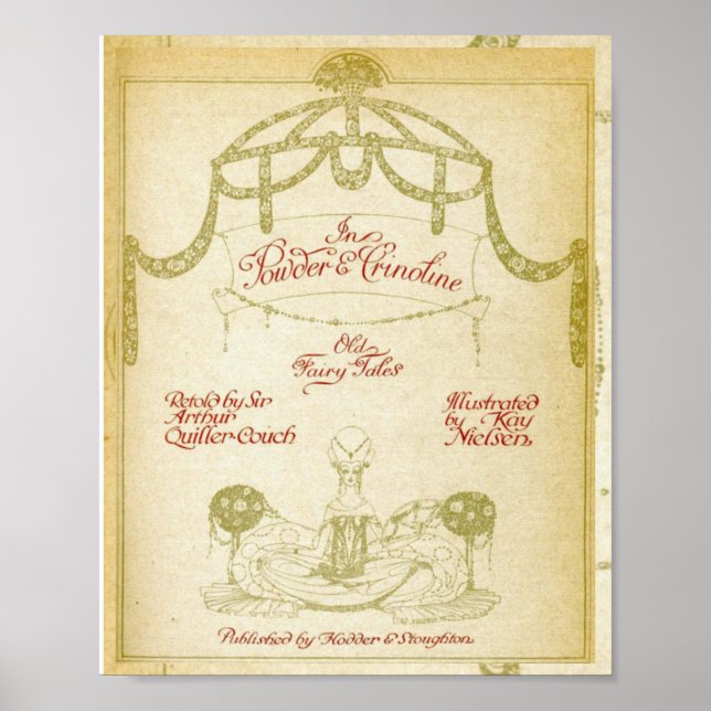 In Powder und Crinoline, Kay Nielsens Titelseite Poster (Vorne)