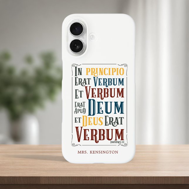 In Principio Erat Verbum Bible Verse in Latein Case-Mate iPhone Hülle (In Principio Erat Verbum Bible Verse in Latin Case-Mate iPhone Case)