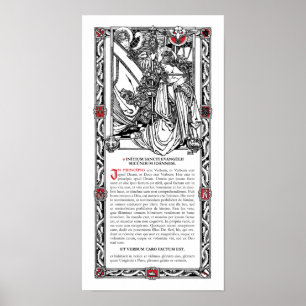 "In Principio" Side Altar Card Poster