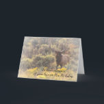 In Remembrance of Son on His Birthday Custom Elk Karte<br><div class="desc">In Remembrance of Your Son on His Birthday greeting card. This custom elk greeting card can be personalized with your love and care for those who have lost a son. This bull elk is surrounded by sagebrush and yellow vegetation in autumn. This wildlife image was taken in Wyoming. © Debbie...</div>